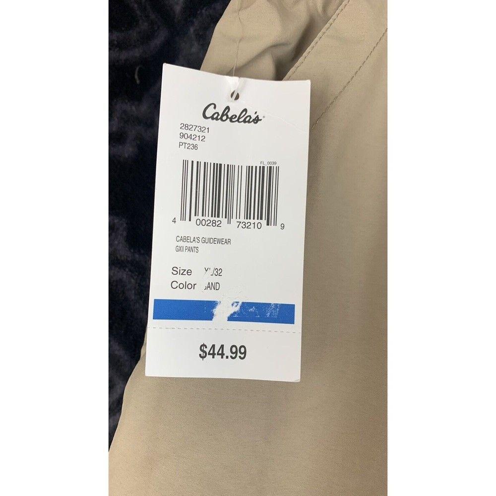 NEW Cabelas Guidewear GXII Hiking Pants Mens Size XL Beige Zip Offs  Lightweight - Picture 3 of 7